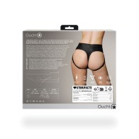 Shots Ouch Vibrating Strap-On Thong With Removable Straps