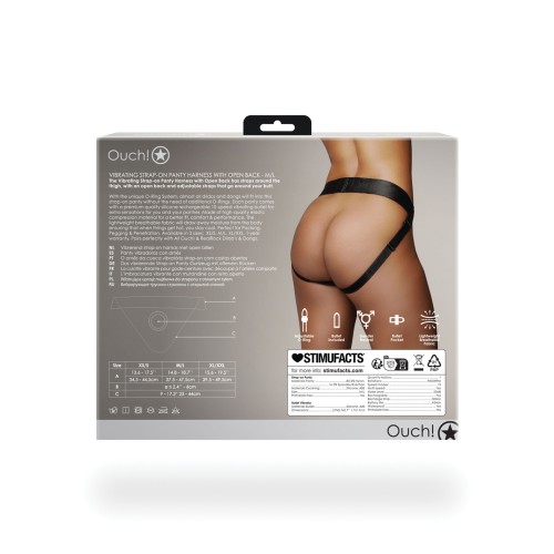 Shots Ouch Arnés de Panty Vibrador Negro M/L