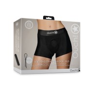 Shots Ouch Vibrating Strap On Boxer - Black XS/S