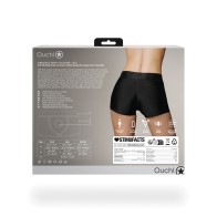 Shots Ouch Vibrating Strap On Boxer - Black XS/S