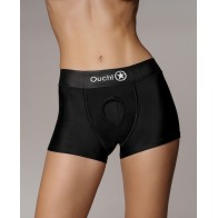 Shots Ouch Vibrating Strap On Boxer - Black XS/S