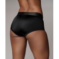 Shots Ouch Vibrating Strap-On Brief Black