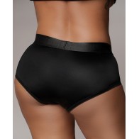 Shots Ouch Vibrating Strap-On Brief Black XL/XXL