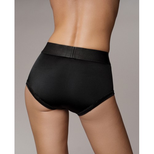 Shorts Vibrantes Strap-On Shots Ouch - Negro XS/S