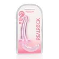 Shots RealRock Crystal Clear Strapless Strap-On Pink