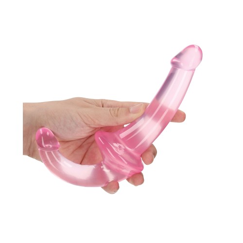 Shots RealRock Crystal Clear Strapless Strap-On Pink