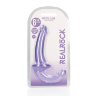 Shots RealRock Crystal Clear Strapless Strap-On Purple