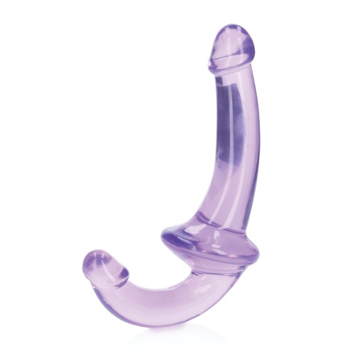 Shots RealRock Crystal Clear Strapless Strap-On Purple