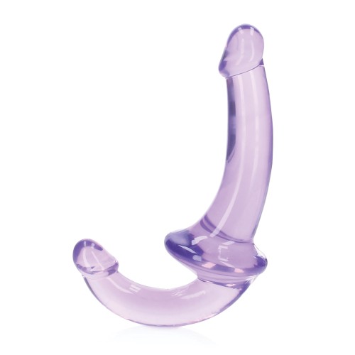 Shots RealRock Crystal Clear Strapless Strap-On Purple