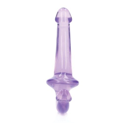 Shots RealRock Crystal Clear Strapless Strap-On Purple