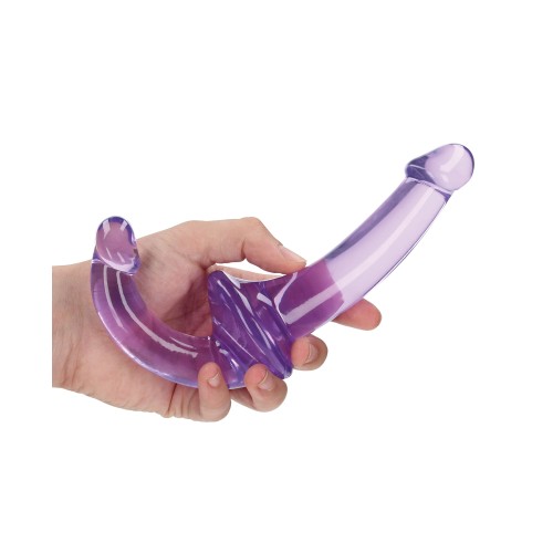 Shots RealRock Crystal Clear Strapless Strap-On Purple