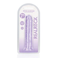 Shots RealRock 7" Dildo with Suction Cup - Purple