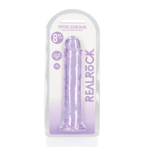 Dildo Púrpura de 8 Pulgadas con Ventosa Shots RealRock