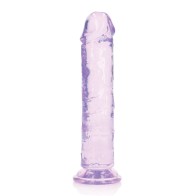 Dildo Púrpura de 8 Pulgadas con Ventosa Shots RealRock