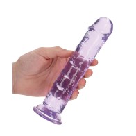 Dildo Púrpura de 8 Pulgadas con Ventosa Shots RealRock