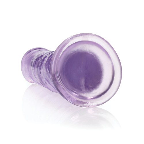 Crystal Clear 9 Inch Straight Dildo with Suction Cup - Purple