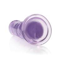 Crystal Clear 9 Inch Straight Dildo with Suction Cup - Purple