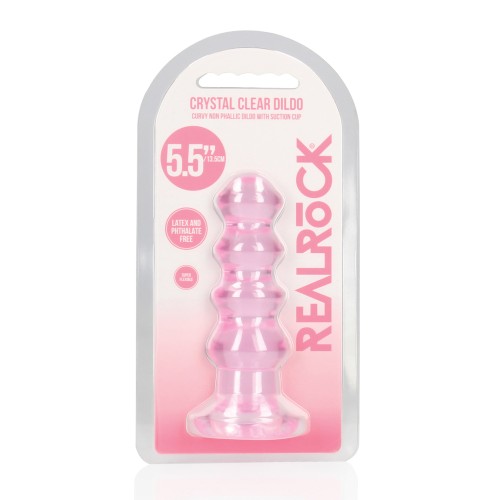 Dildo Plug Anal RealRock Crystal Clear 5.5 Pulgadas Rosa