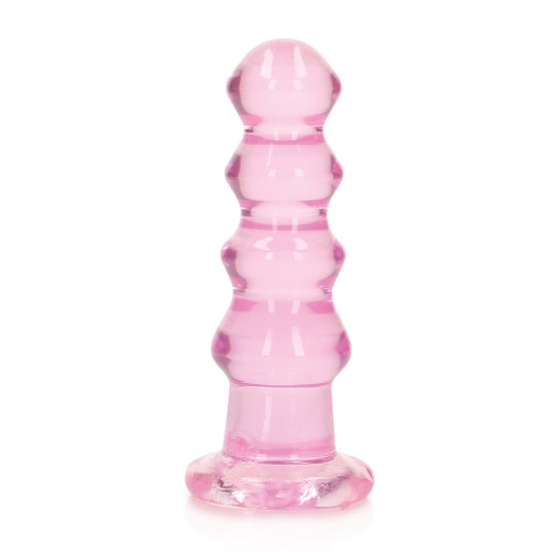 Dildo Plug Anal RealRock Crystal Clear 5.5 Pulgadas Rosa