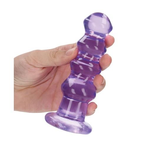 Shots RealRock 5.5 Inch Curvy Dildo Purple