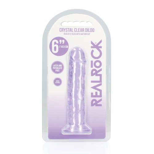 Shots RealRock Purple Crystal Clear Dildo