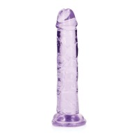 Shots RealRock Purple Crystal Clear Dildo