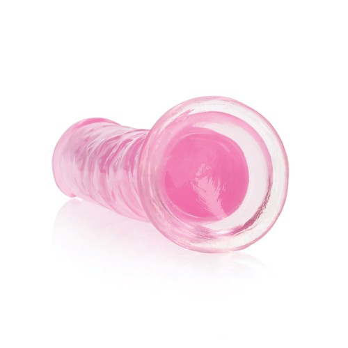 Shots RealRock 7" Straight Dildo with Suction Cup - Pink