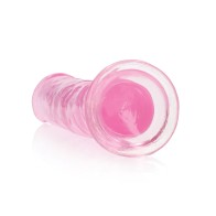 Shots RealRock 7" Straight Dildo with Suction Cup - Pink