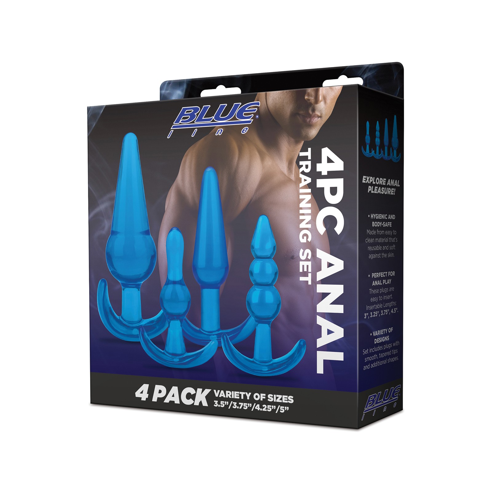 Juego de Entrenamiento Anal Blue Line - 4 pcs