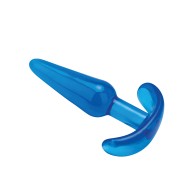 Blue Line Slim Tapered Butt Plug Jelly Blue