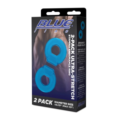 Blue Line C and B Ultra-Stretch Stamina Rings Pack of 2