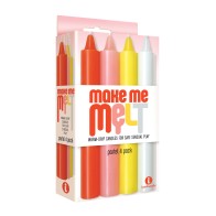 The 9's Make Me Melt Drip Candles - Pastel Pack