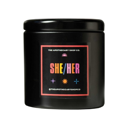 Gender Fluid She/Her Candle for Representation