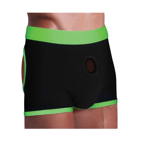 Pantalones Cortos Strap-On Get Lucky M-L Negro/Verde