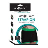 Caleña Strap-On Get Lucky - XL-XXL Negro/Verde