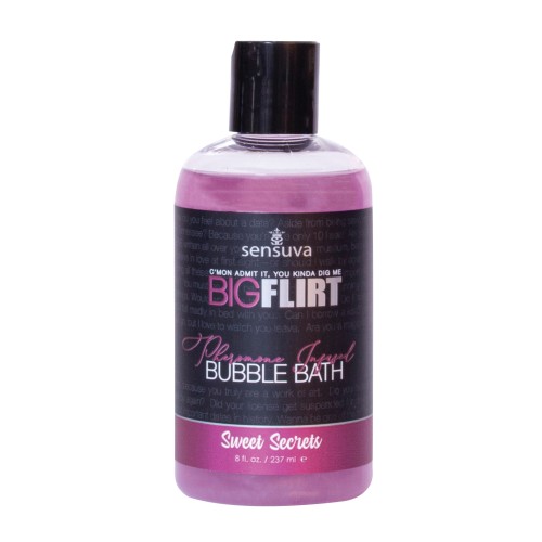 Sensuva Big Flirt Pheromone Bubble Bath Sweet Secrets