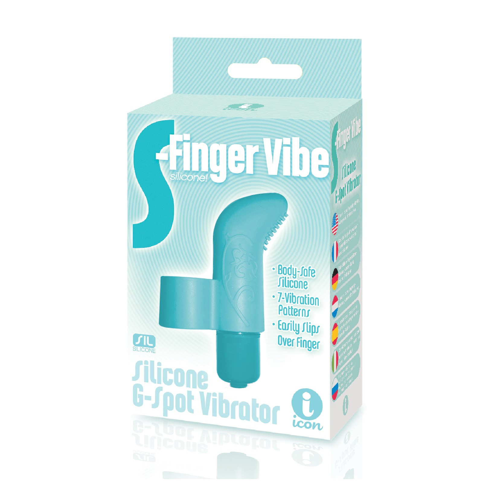 S-Finger Vibrador de los 9 - Azul