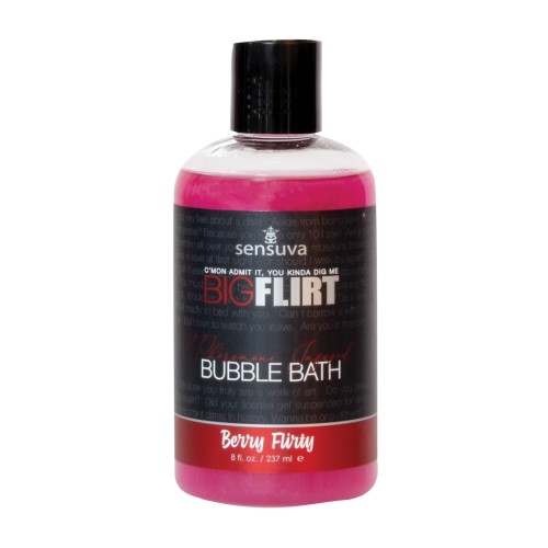 Sensuva Big Flirt Baño Espumoso Pheromone 8 oz Berry Flirty