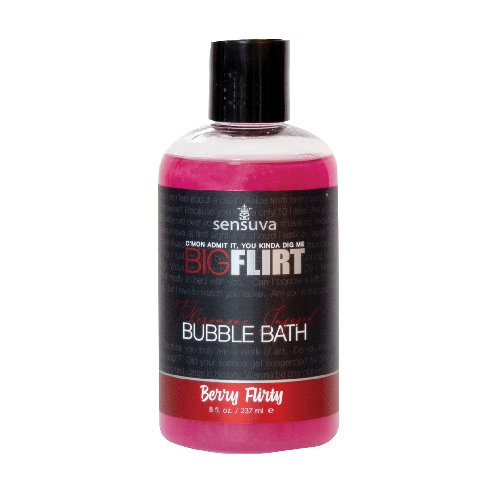 Sensuva Big Flirt Baño Espumoso Pheromone 8 oz Berry Flirty