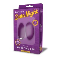 Bodywand Date Night Remote Vibrating Egg Purple