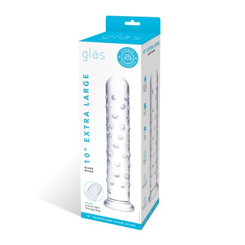 Dildo de Vidrio Extra Grande de 10 Pulgadas - Placer Supremo