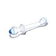 Dildo Doble Juegan Glas de 9.5 Pulgadas Transparente