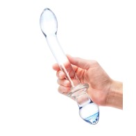 Dildo Doble Juegan Glas de 9.5 Pulgadas Transparente