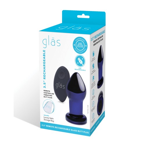 Glas 3.5" Rechargeable Vibrating Butt Plug for New Adventures