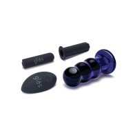 Plug Anal Vibrador Bolas de 3.5 pulgadas Azul