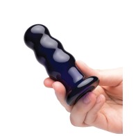 Plug Anal Vibrador Bolas de 3.5 pulgadas Azul