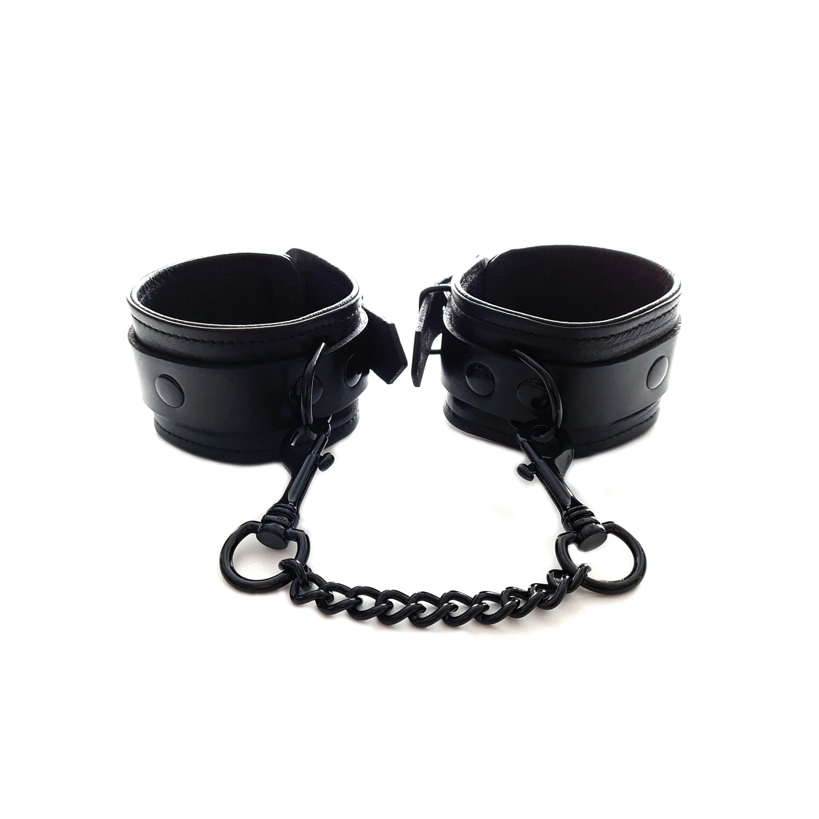 Rouge Leather Adjustable Wrist Cuffs