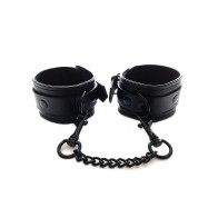 Rouge Leather Adjustable Wrist Cuffs