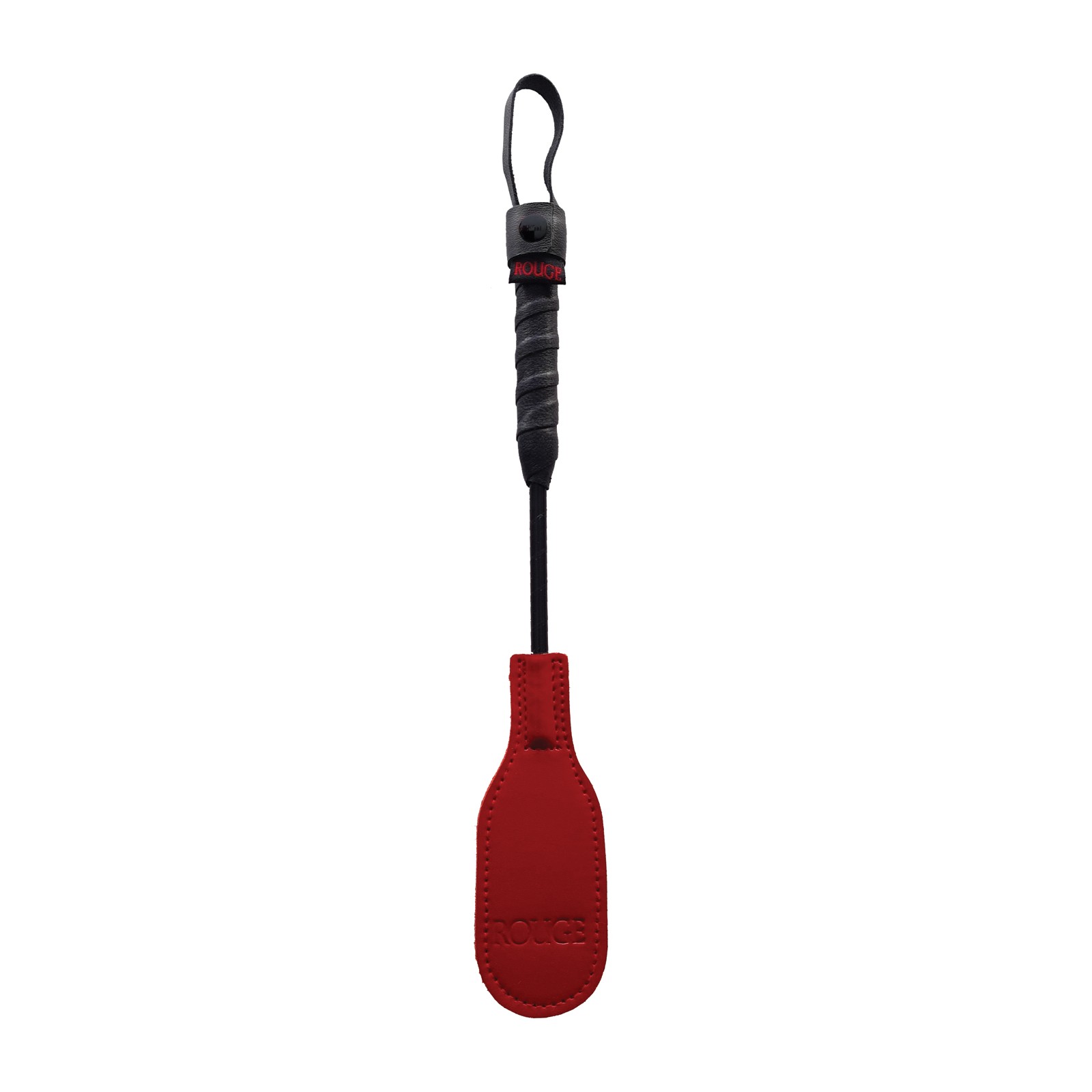 Rouge Mini Leather Oval Paddle Red