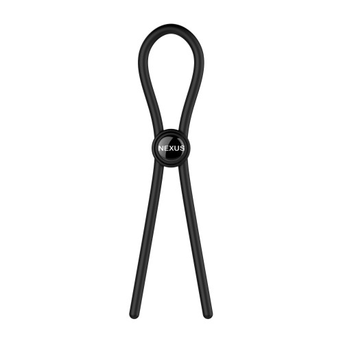 Adjustable Black Silicone Lasso by Nexus Forge